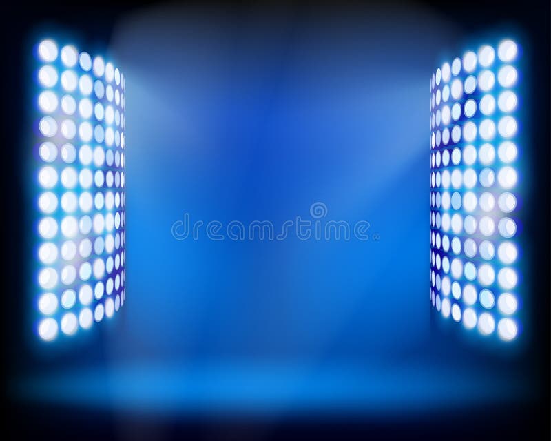 Turnurile de lumină de pe stadion. ilustrare vectorială. royalty free illustration