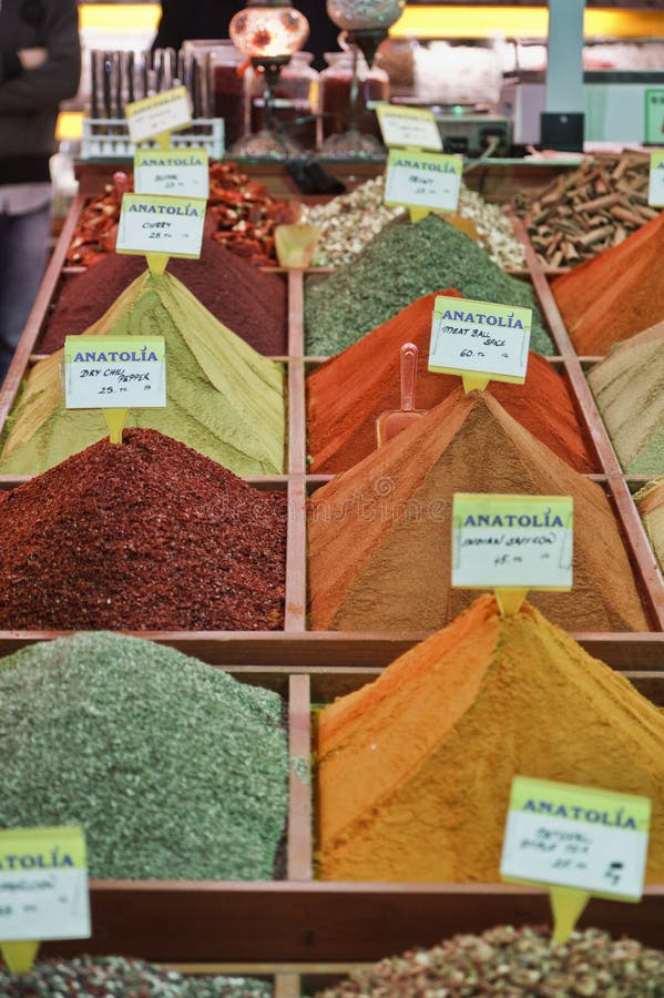 Turkey, Istanbul, Spice Bazaar, turkish spices for sale. Turkey, Istanbul, Spice Bazaar, turkish spices for sale