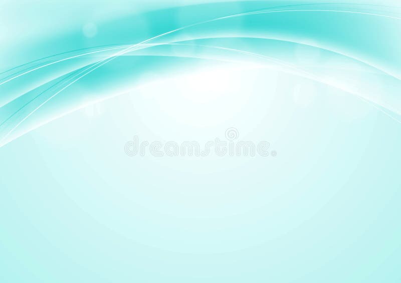 Turquoise blue abstract smooth wavy background