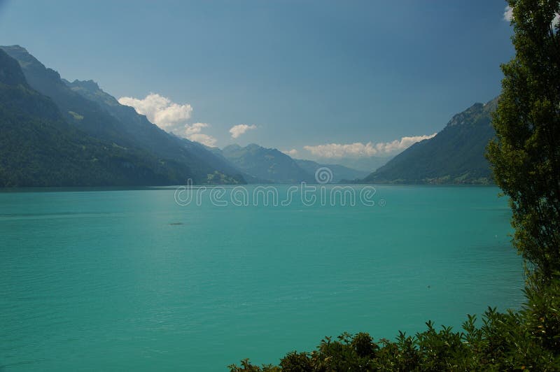 Turquoise mountain lake