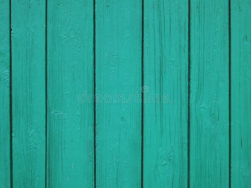 Turquoise Wood background - painted wooden planks for desk table wall or floor