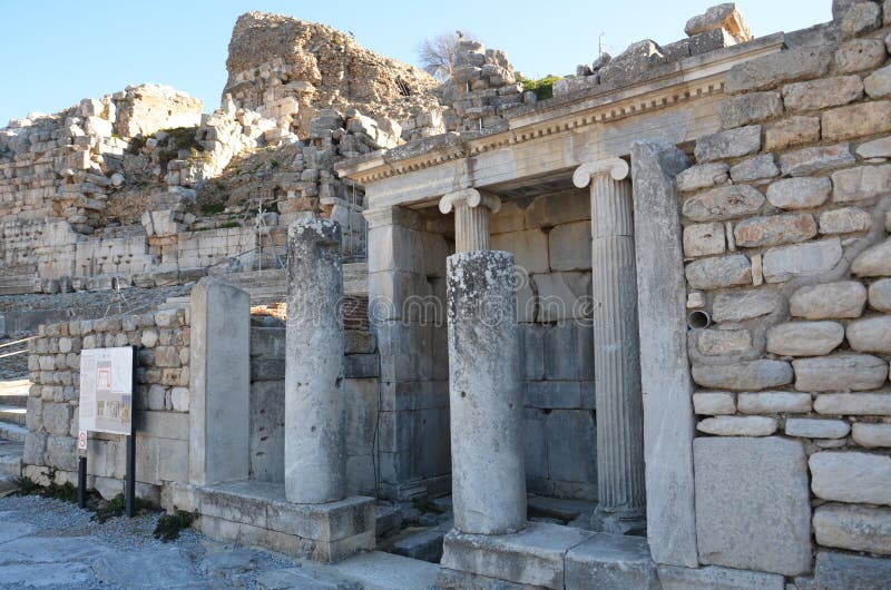 Turquía, Esmirna, Bergama en griego introducción agradable helenística del griego clásico diversa A, éste es una civilización rea imagen de archivo libre de regalías Turquía, Esmirna, Bergama en griego introducción agradable helenística del griego clásico diversa A, éste es una civilización rea imagen de archivo libre de regalías