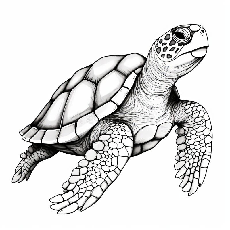 Drawing Line Turtle Stock Photos - Free & Royalty-Free Stock Photos ...