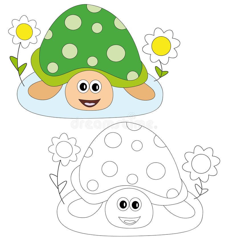 Coloring Page Book For Kids - Frog Stock Vector - Illustration of