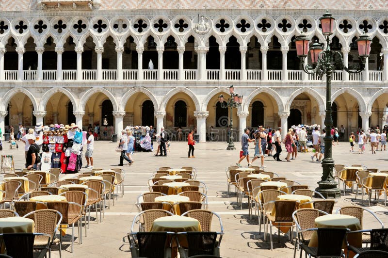 Turyści w piazza San Marco, Wenecja