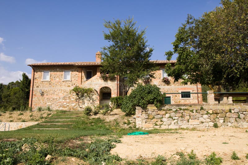 Tuscany estates stock image. Image of harvesting, clouded 15885969