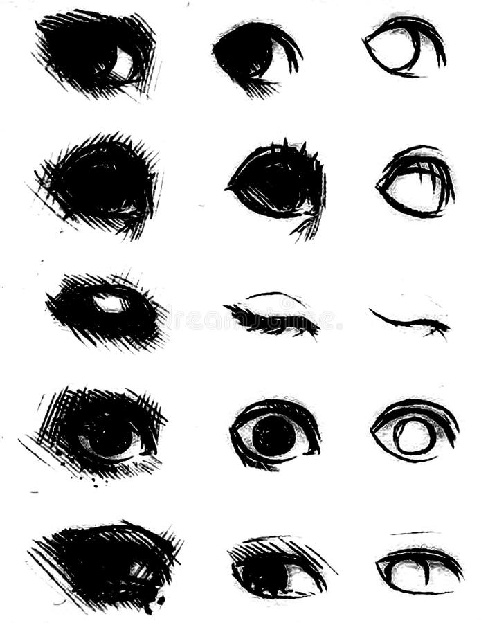 Tutorial of Drawing Human Eye. Eye in Anime Style. Female