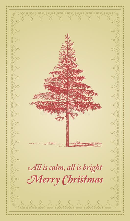 Tutta è calma, tutta è luminosa - cartolina di Natale