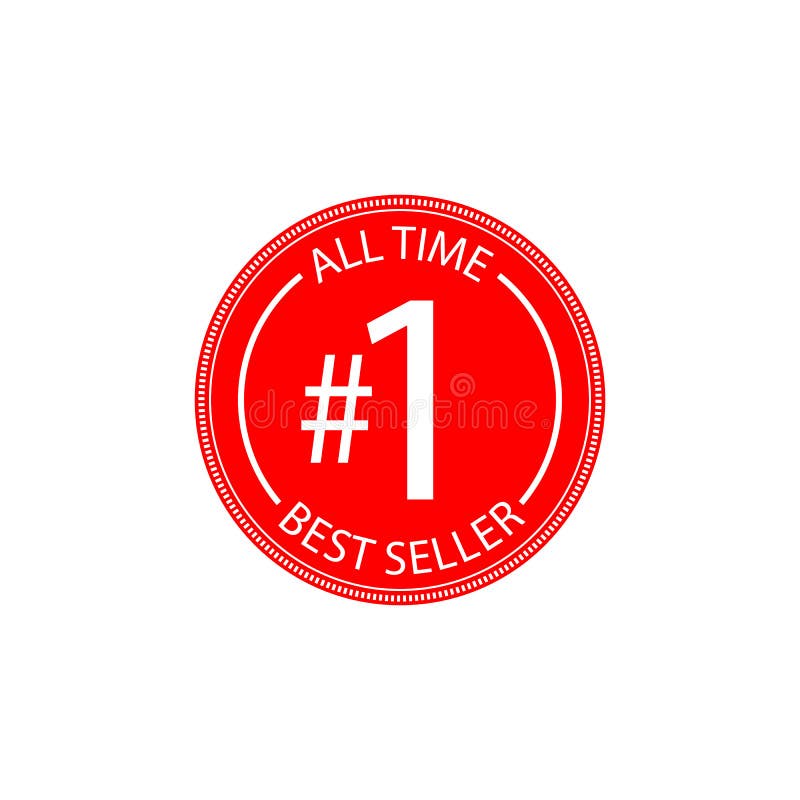 Tutto il distintivo del best-seller di tempo illustrazione vettoriale Tutto il distintivo del best-seller di tempo illustrazione vettoriale