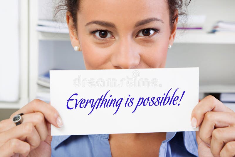 Tutto è possibile fotografia stock Tutto è possibile fotografia stock