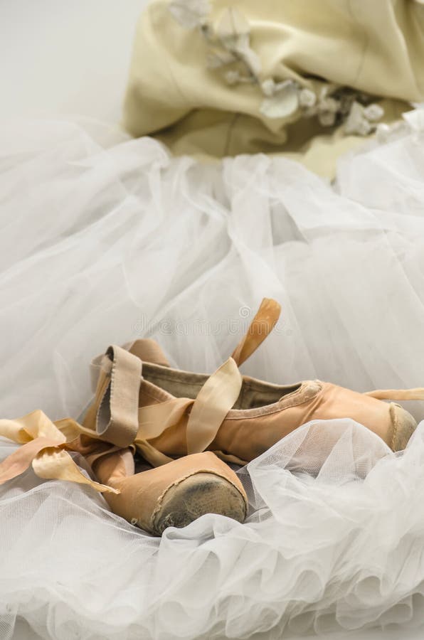 Tutu with ballet shoes stock image. Image of foot, clothing 27698813