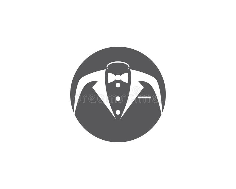 Tuxedo Logo Template Vector Icon Stock Vector - Illustration of dark ...