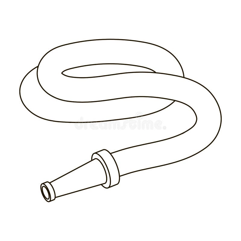 Tuyau d'arrosage avec le bec Tuyau pour des lits d'arrosage Cultivez et icône simple de jardinage en stock de symbole de vecteur illustration stock Tuyau d'arrosage avec le bec Tuyau pour des lits d'arrosage Cultivez et icône simple de jardinage en stock de symbole de vecteur illustration stock