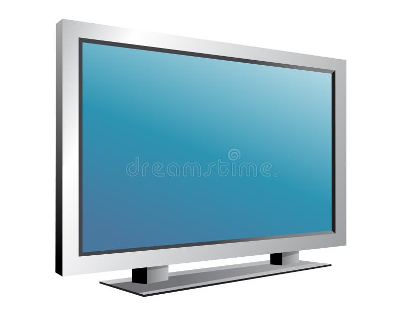 Tv illustration fro electronic work purpose. Lcd tv vector vectors