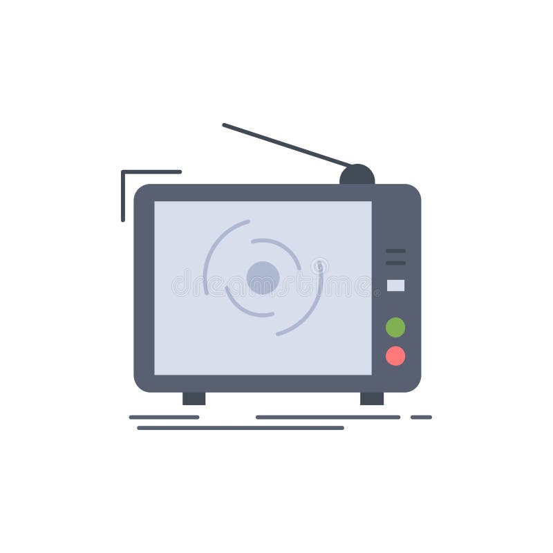 tv, ad, advertising, television, set Flat Color Icon Vector vector illustration tv, ad, advertising, television, set Flat Color Icon Vector vector illustration