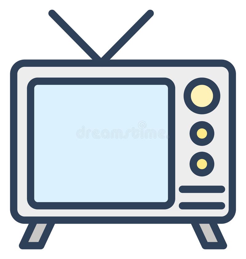 Tv antena, elektronika Odizolowywał Wektorową ikonę Która może redagująca w jakaś rozmiarze modyfikuje lub ilustracji