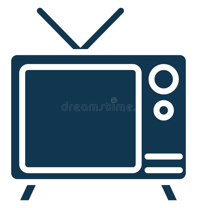 Tv antena, elektronika Odizolowywał Wektorową ikonę Która może redagująca w jakaś rozmiarze modyfikuje lub royalty ilustracja
