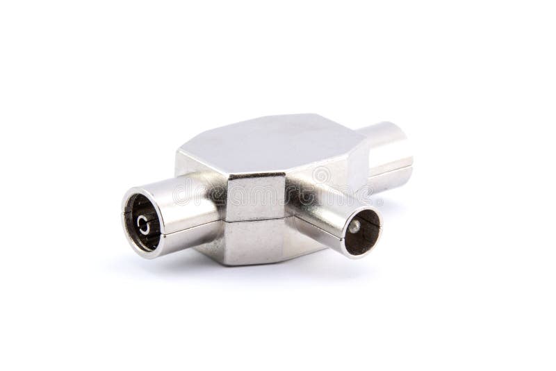 TV antenna coupler stock image. Image of technical, white 13668299