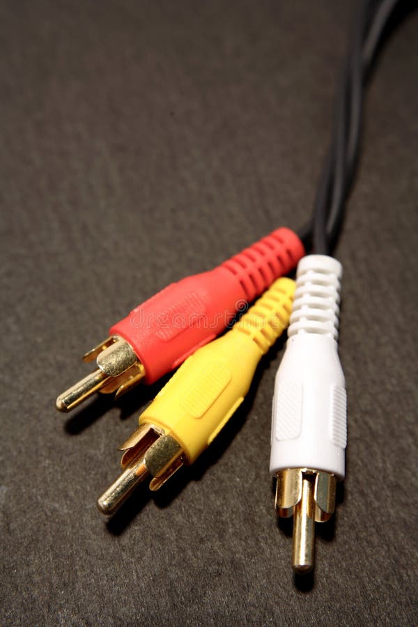 TV/AV Pins royalty free stock photos