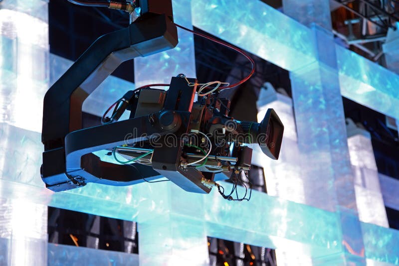 Tv camera stock image