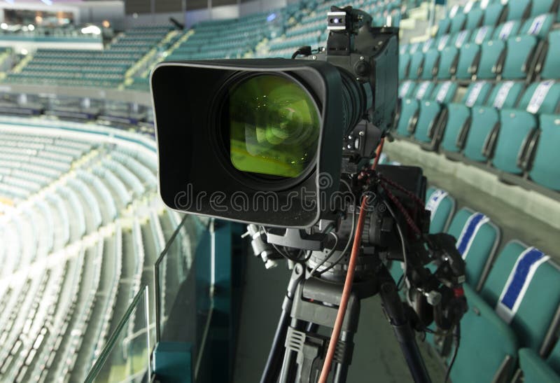 TV camera stock image. Image of hockey, goals, compact 51247815