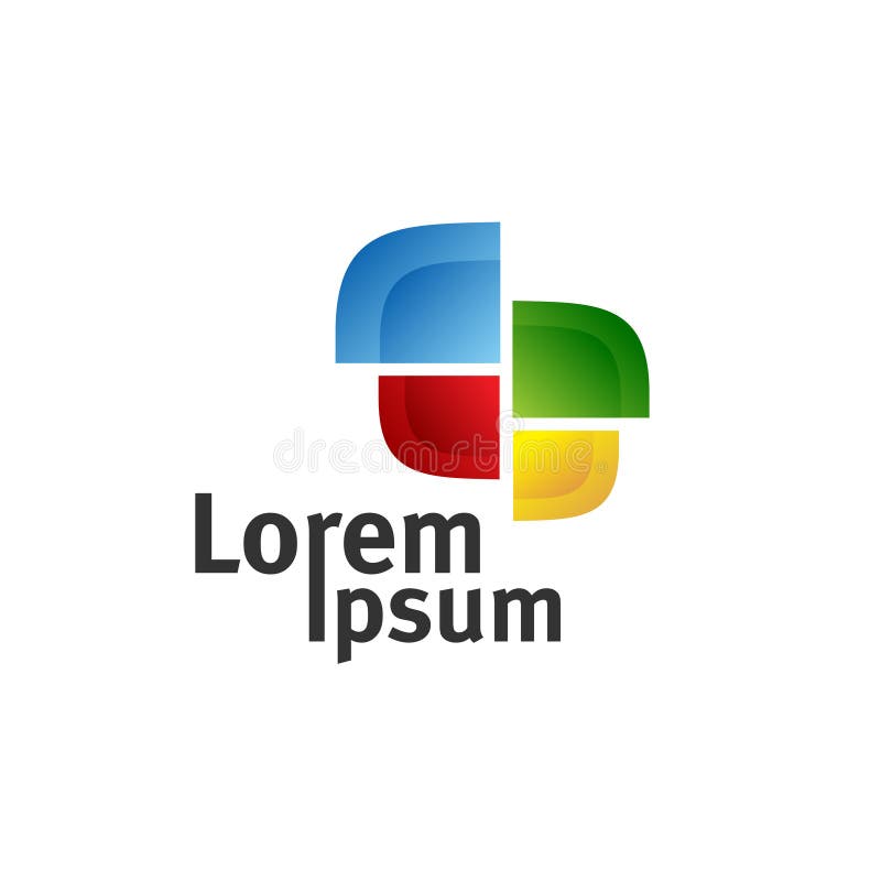 TV color logo stock vector. Illustration of media, four - 103453377