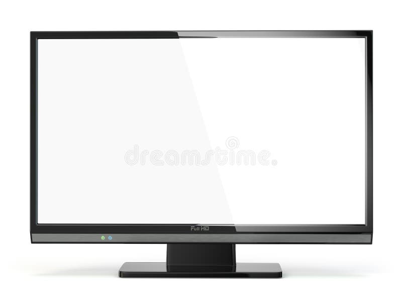 Plasma LCD TV stock vector. Illustration of monitor, plasma - 10207356