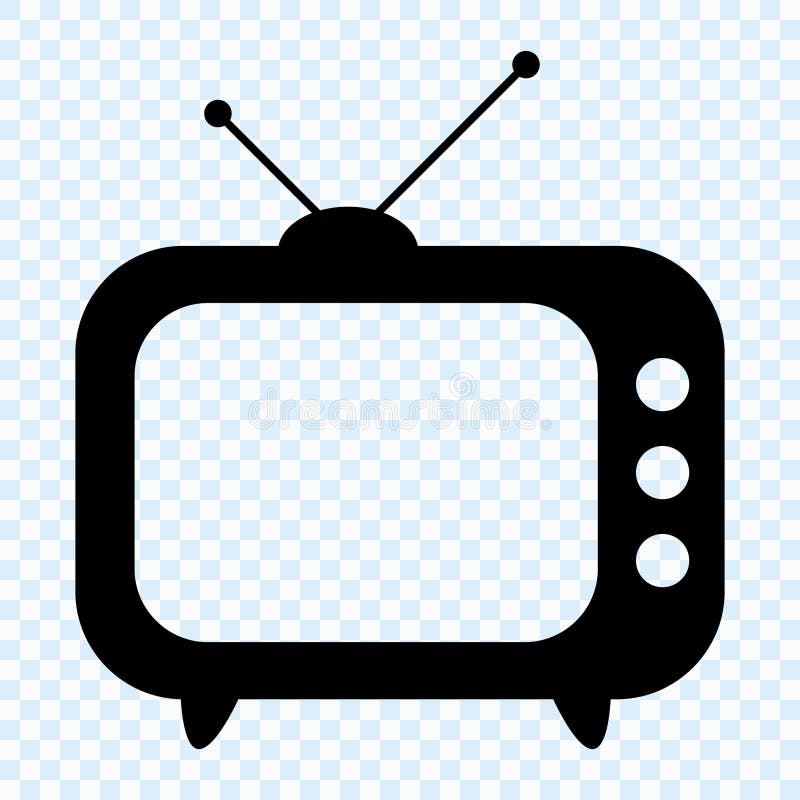 TV ikona, retro TV royalty ilustracja TV ikona, retro TV royalty ilustracja