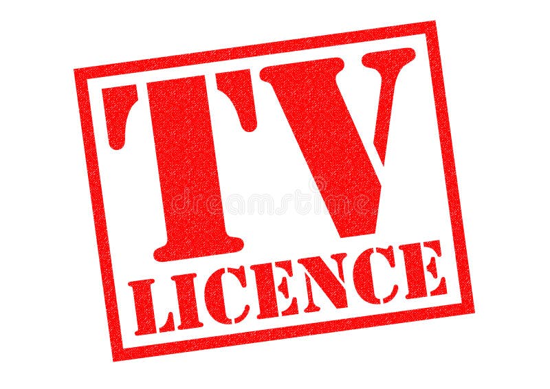 TV LICENCE stock illustration
