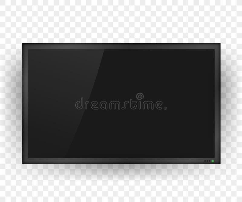 TV, Modern Blank Screen. Lcd Tv Screen. Vector Stock Illustration Stock Vector Illustration of