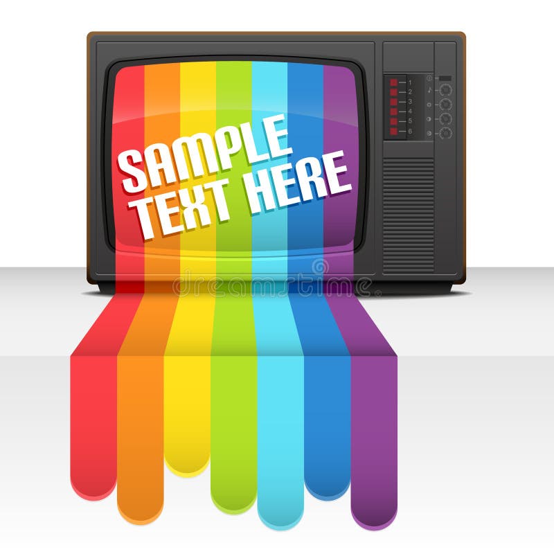 Tv Rainbow Stock Image Image 20250831