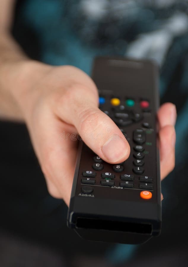 TV remote control stock image