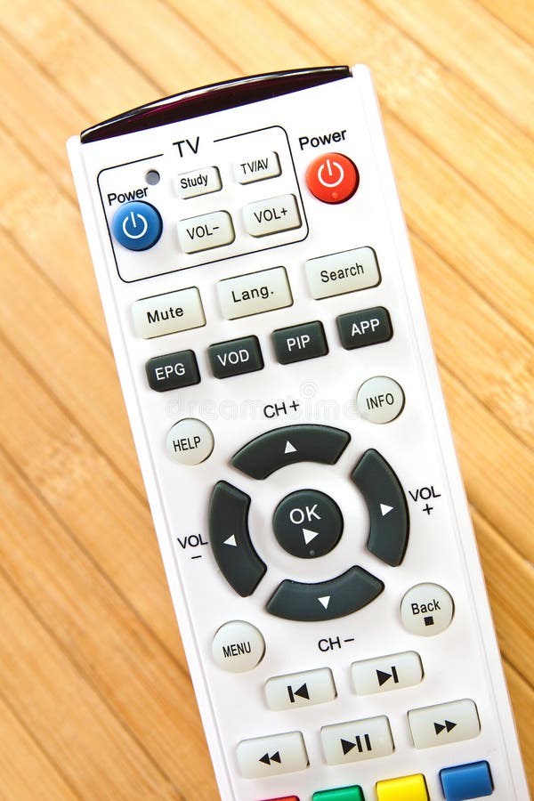 TV remote control stock photos