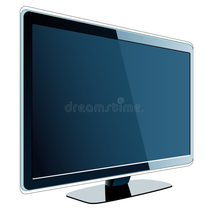 TV screen, editable vector illustration. Lcd tv vector vectors