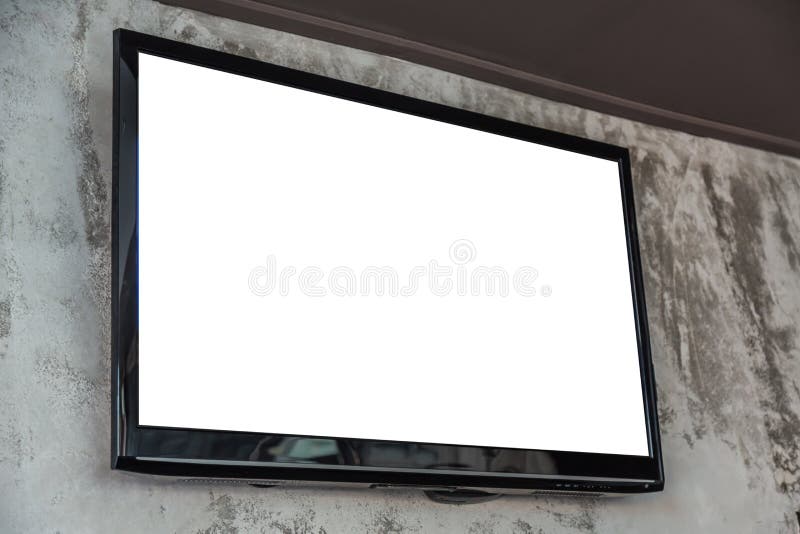 TV screen on wall
