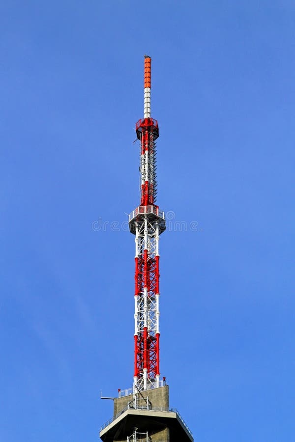 TV Tower antenna stock image. Image of device, architecture 24285741