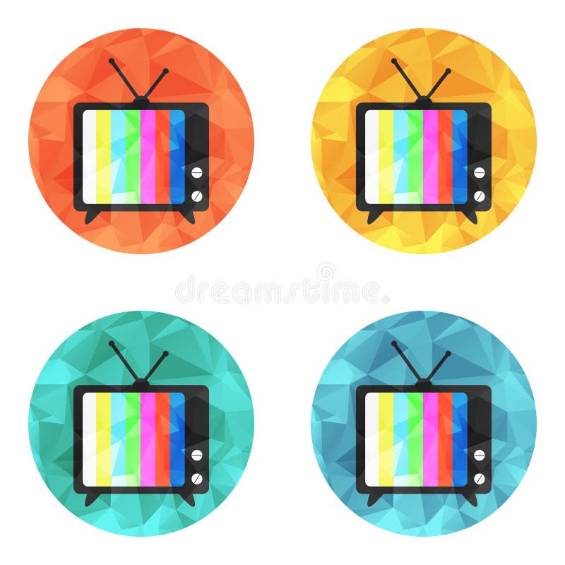 TV vector icon stock illustration