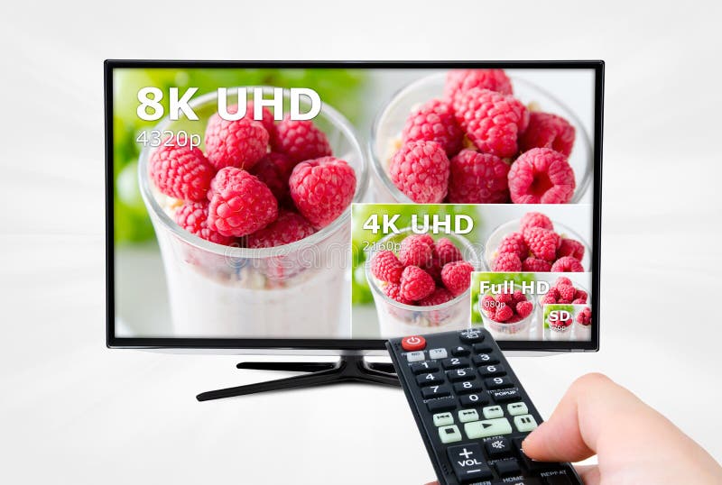 TV υπερβολικό HD 8K τηλεόραση 4320p στοκ εικόνα με δικαίωμα ελεύθερης χρήσης TV υπερβολικό HD 8K τηλεόραση 4320p στοκ εικόνα με δικαίωμα ελεύθερης χρήσης