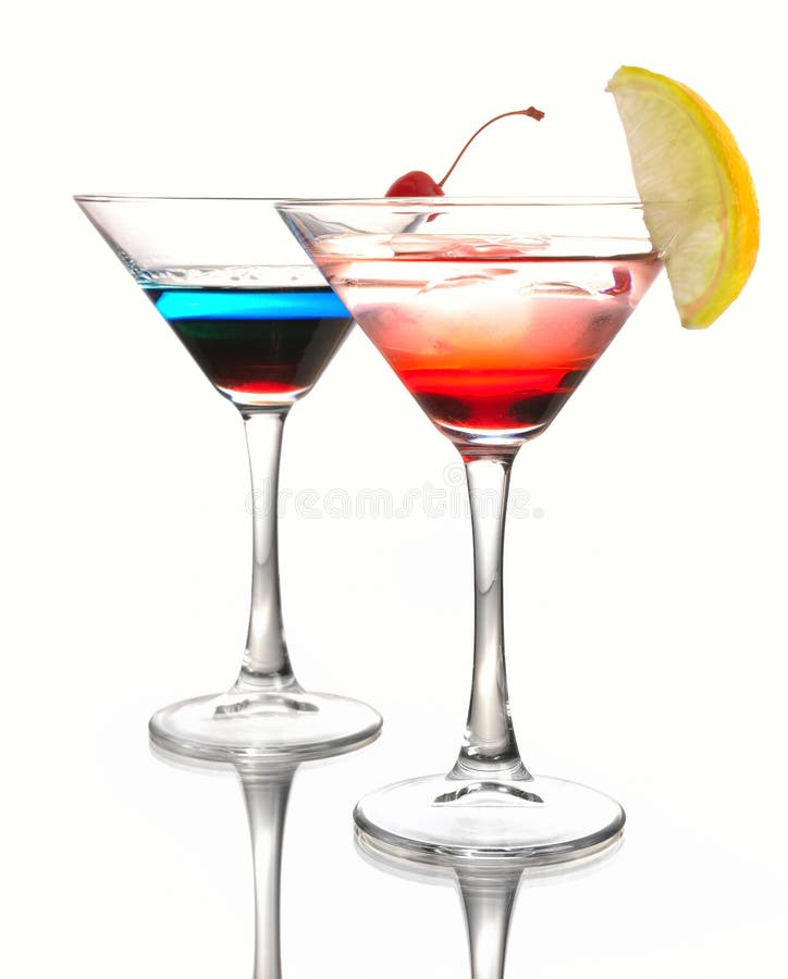 Två coctail martini royaltyfri foto Två coctail martini royaltyfri foto