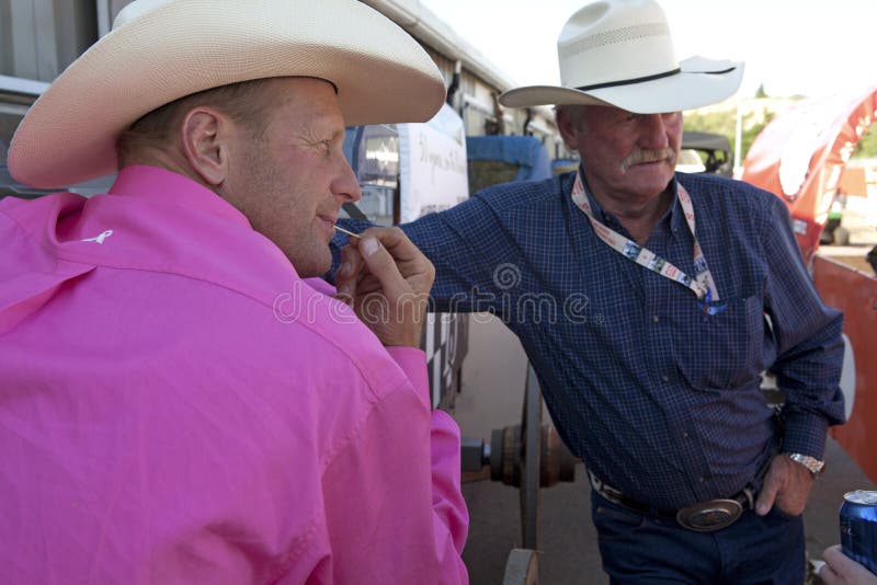 Två män med cowboyhattar, Calgary