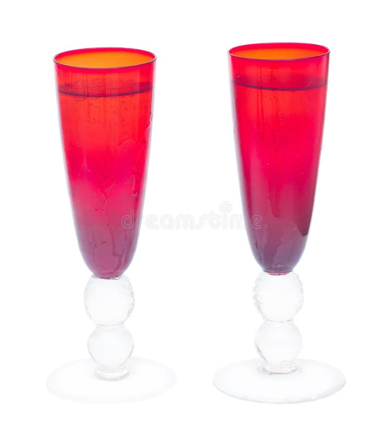 Two Glasses of Christmas Champagne Stock Photo Image of christmas