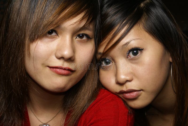 Twee goede vriendinnen royalty-vrije stock afbeeldingen