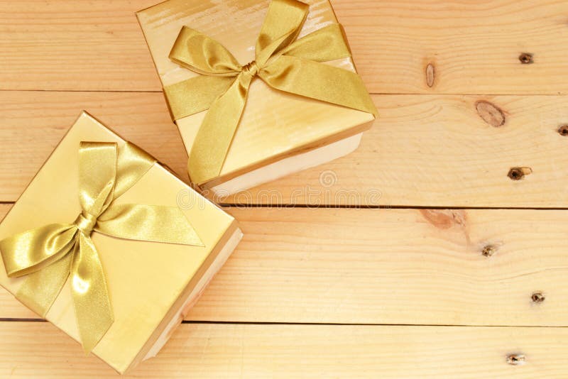 Twee giftdozen royalty-vrije stock fotografie