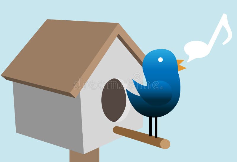 Tweety bird tweet tweets on bird house