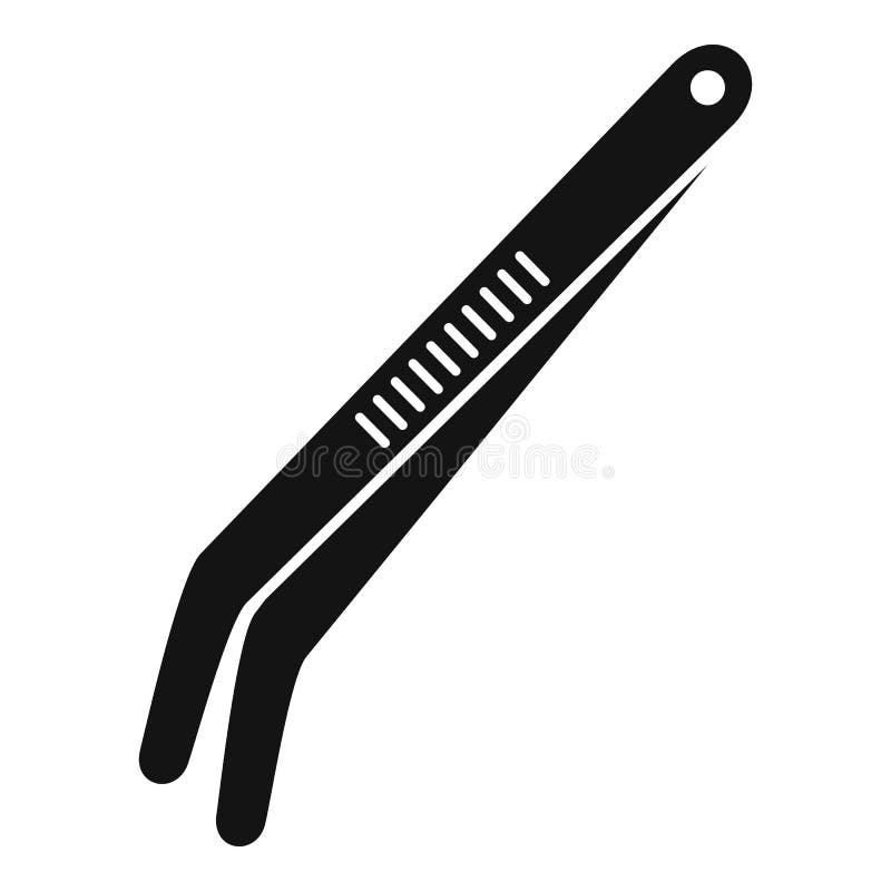 Tweezers Icon, Simple Style Stock Vector Illustration of pliers