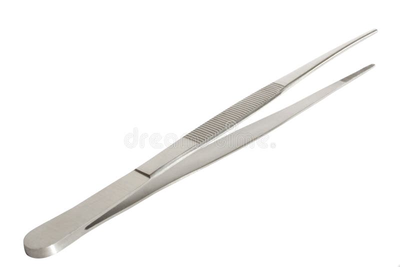 Tweezers on white