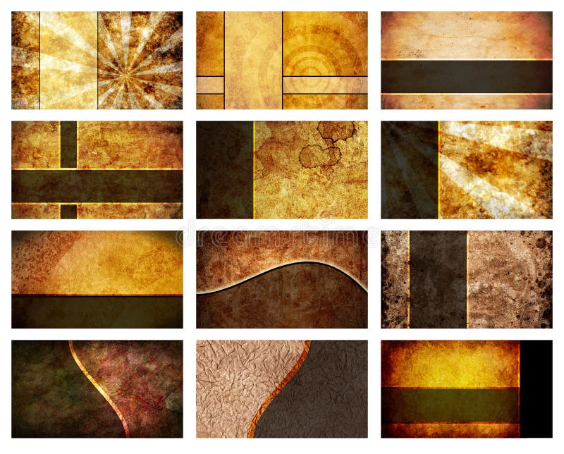 Twelve Business Card Backgrounds set vector illustration Twelve Business Card Backgrounds set vector illustration