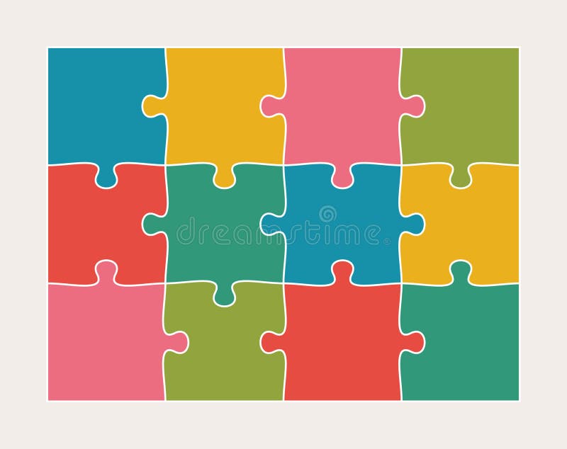 Jigsaw Puzzle 12 Stock Illustrations – 61 Jigsaw Puzzle 12 Stock  Illustrations, Vectors & Clipart - Dreamstime