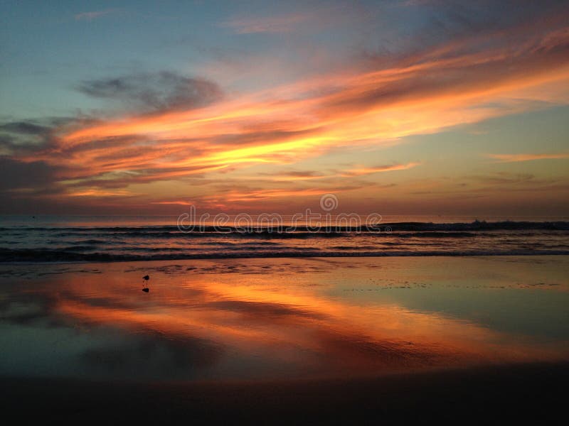 Twilight / Dawn above Atlantic Ocean.