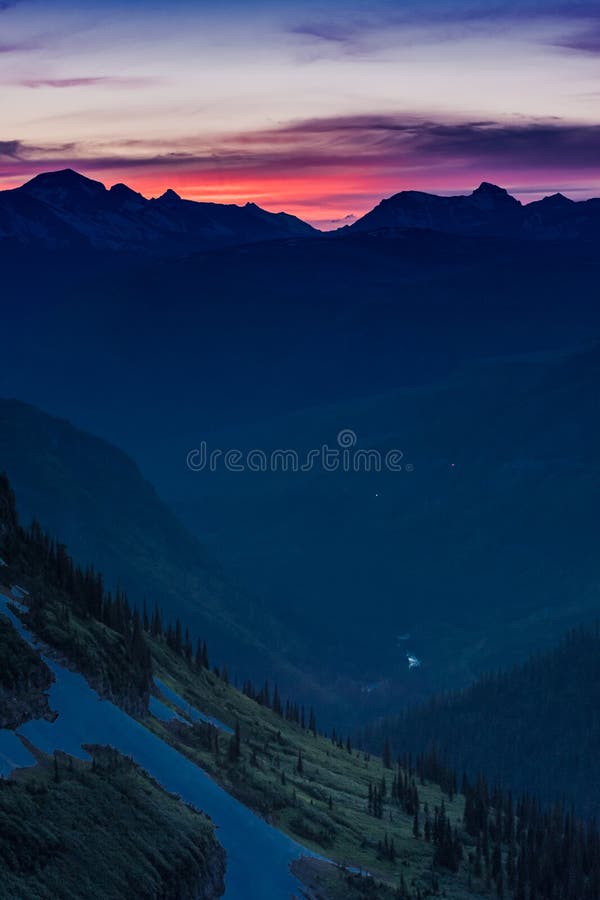 Twilight From Oberlin Mountain royalty free stock photography Twilight From Oberlin Mountain royalty free stock photography